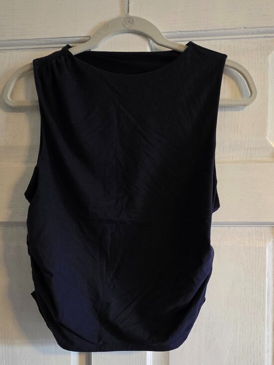 Fabletics Dresses & Skirts - Fabletics Navy Ruched Skirt and Top Size XL (Ginger Ressler edit)